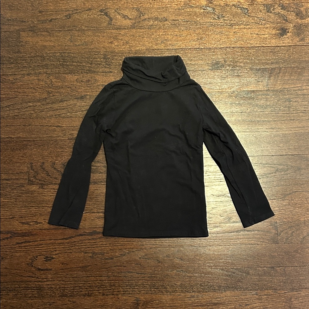 Cat & Jack Girls Black Turtleneck Long Sleeve Size XS